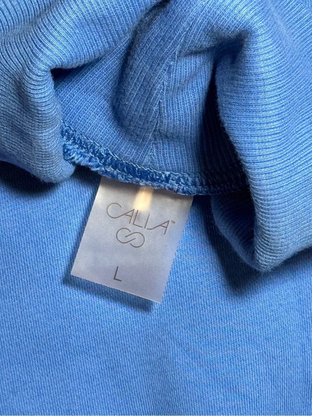 CALIA By Carrie Underwood| Mock Neck Sweatshirt Caribbean Blue- Womens Large - Picture 5 of 5
